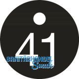 Schl�sselnummer - � 25, Nummer 41, Aluminium schwarz eloxiert