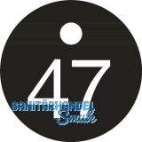Schl�sselnummer - � 25, Nummer 47, Aluminium schwarz eloxiert