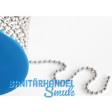 Schl�sselkette - Stahl vernickelt, L�nge auf Ma�