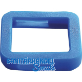 Kennring eckig, f�r Zylinderschl�ssel, Kunststoff dunkelblau