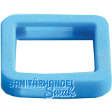 Kennring eckig, f�r Zylinderschl�ssel, Kunststoff hellblau