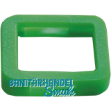 Kennring eckig, f�r Zylinderschl�ssel, Kunststoff dunkelgr�n