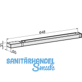 ECO Gleitschiene EF silber, links