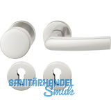 FSB Wechselgarnitur 12 1015 ASL auf Rosette PZ, Knopf fest, silber eloxiert