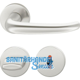 FSB Dr�ckergarnitur 12 1023 ASL auf Rosette WC DIN, silber eloxiert