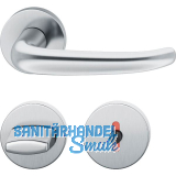 FSB Dr�ckergarnitur 12 1023 ASL auf Rosette WC, Edelstahl matt