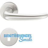 FSB Objekt Dr�ckergarnitur 72 1023 AGL auf Rosette BB, silber eloxiert