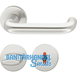 FSB Dr�ckergarnitur 12 1070 ASL auf Rosette WC, silber eloxiert