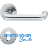 FSB Dr�ckergarnitur 12 1070 ASL auf Rosette PZ, Edelstahl matt