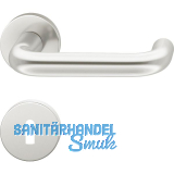 FSB Objekt Dr�ckergarnitur 72 1070 AGL auf Rosette BB, silber eloxiert