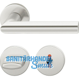 FSB Dr�ckergarnitur 12 1076 ASL auf Rosette WC DIN, silber eloxiert