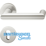 FSB Dr�ckergarnitur 12 1016 ASL auf Rosette PZ, silber eloxiert