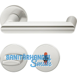 FSB Dr�ckergarnitur 12 1016 ASL auf Rosette WC DIN, silber eloxiert