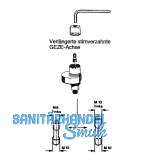 GEZE Steckachse f�r TS 500 N/NV, 550 NV, 550 F,550 E,550 IS, Stahl verzinkt
