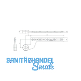 GEZE T�rschiene DB f�r flachkonisch, Anschlagt�r, Stahl verzinkt