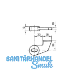 GEZE T�rschiene EK f�r flachkonisch, Anschlagt�r, Stahl verzinkt