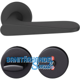 FSB Dr�ckergarnitur 12 1144 ASL auf Rosette WC, schwarz matt