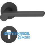 FSB Dr�ckergarnitur 12 1021 ASL auf Rosette PZ, schwarz matt