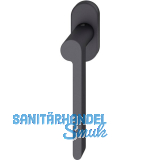 FSB Fenstergriff 34 1021 ovale Rosette, links, Aluminium schwarz matt