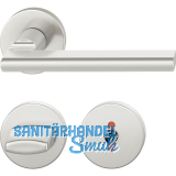 FSB Dr�ckergarnitur 12 1035 ASL auf Rosette WC, silber eloxiert