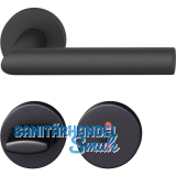 FSB Dr�ckergarnitur 12 1076 ASL auf Rosette WC DIN, schwarz matt