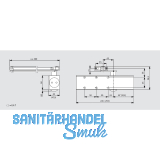 DORMAKABA Türschließer TS 83 mit Flachgestänge, EN 3-6, Abschaltung, weiß DORMAKABA Türschließer TS 83 mit Flachgestänge, EN 3-6, Abschaltung, weiß