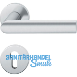 FSB Dr�ckergarnitur 12 1108 ASL auf Rosette PZ, Edelstahl matt