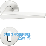 FSB Dr�ckergarnitur 12 1005 ASL auf Rosette PZ, Aluminium silber eloxiert