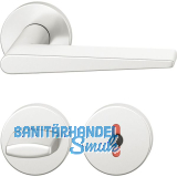 FSB Dr�ckergarnitur 12 1005 ASL auf Rosette WC, Aluminium silber eloxiert