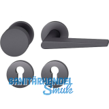 FSB Wechselgarnitur 12 1005 ASL auf Rosette PZ, Aluminium schwarz matt