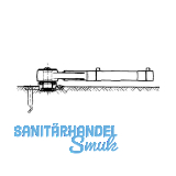 GEZE Drehlager TS 500/550 flachkonisch, Stahl verzinkt