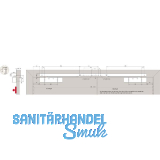 DORMAKABA Gleitschiene GSR-EMR2 V XEA, silber