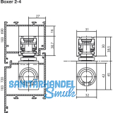 Gleitschiene BOXER ISM, silber