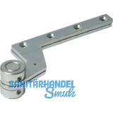 DORMAKABA Zapfenband 7411 K/56 f. stumpfe Holzt�ren mitT�rhebel, verzinkt