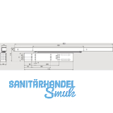 DORMAKABA T�rschlie�er TS99 FLR-K, Gleitschiene, kompakt, ab FB 800, silber