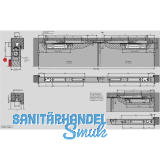 DORMAKABA Gleitschiene G 96 GSR-EMF K8/K12