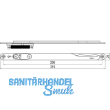 IMH-ABS Mitnehmerhaken GF UNI 20 V Gr.2, 315 x 20 mm,schwarz verzinkt,DIN links