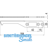 IMH-ABS Mitnehmerhaken SF, 164 x 25 x 4 mm, universal, DIN, schwarz verzinkt