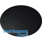 Wandt�rpuffer - � 60 mm, H�he 12 mm, Kunststoff schwarz