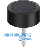 FSB Bodent�rpuffer 38 3878 � 48 mm, H�he 24 mm, Aluminium schwarz matt