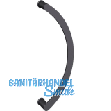 FSB T�rgriff 66 6551 halbrund, Lochabstand 450 mm, Aluminium schwarz matt