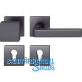 FSB Wechselgarnitur 12 1004 ASL auf Rosette PZ, Aluminium schwarz matt