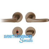 FSB Dr�ckergarnitur 12 1106 ASL auf Rosette WC, Bronze dunkel patiniert