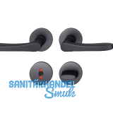 FSB Dr�ckergarnitur 12 1106 ASL auf Rosette WC, Aluminium schwarz matt