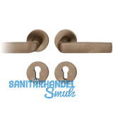 FSB Dr�ckergarnitur 12 1267 ASL auf Rosette PZ, Bronze dunkel patiniert