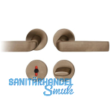 FSB Dr�ckergarnitur 12 1267 ASL auf Rosette WC, Bronze dunkel patiniert