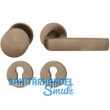 FSB Wechselgarnitur 12 1267 ASL auf Rosette PZ, Bronze dunkel patiniert