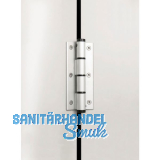 Federband SF 120 dreiteilig, Bandh�he 120 mm, Rollen � 16 mm,Alu silber eloxiert