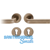 FSB Dr�ckergarnitur 12 1242 ASL auf Rosette PZ, Bronze dunkel patiniert