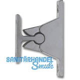 T�rhalter mit Klemmmechanismus, Wandabstand 35 mm, Zamak verchromt